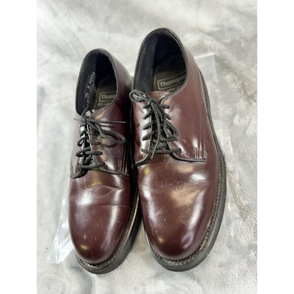 thorogood mens shoes size 7W vibram brown leather shoes - Picture 15 of 16